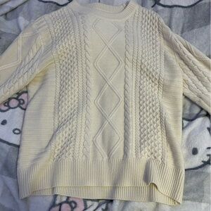 Off white knitted sweater